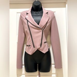 Windsor blush and black detailed jacket!